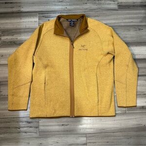 arcteryx full zip wool jacket men’s size XL